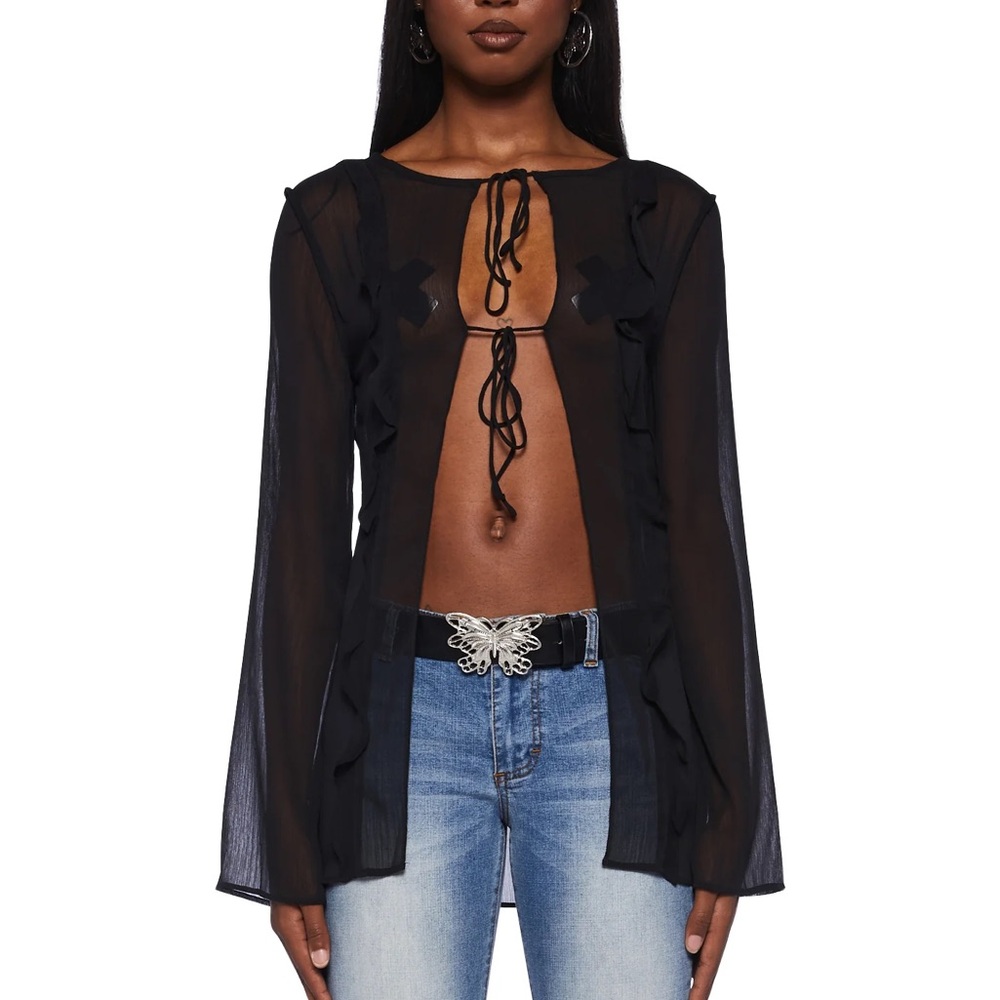 NWT Lioness Sheer Blouse